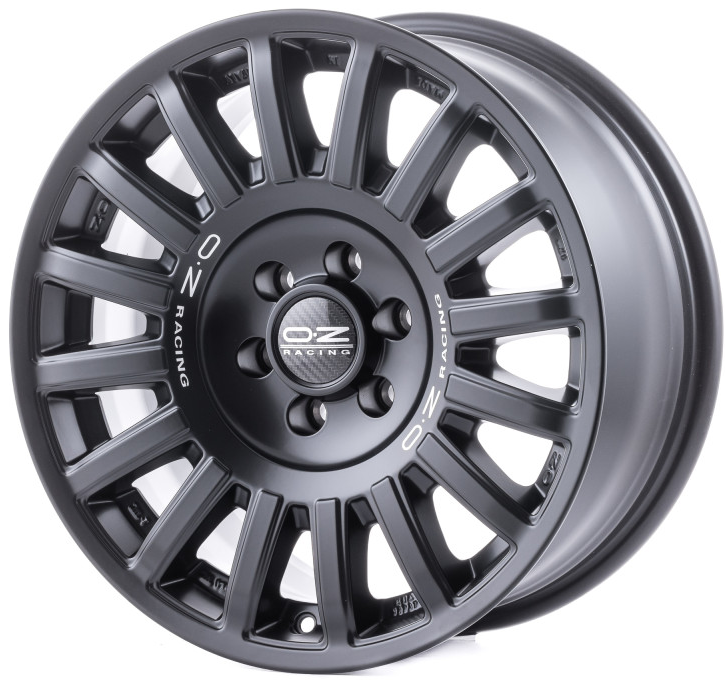 OZ Racing Rally Raid Matt Black Silver Lettering 6H 8.5x18 6x130 ET35 CB84.1 Valuvelg